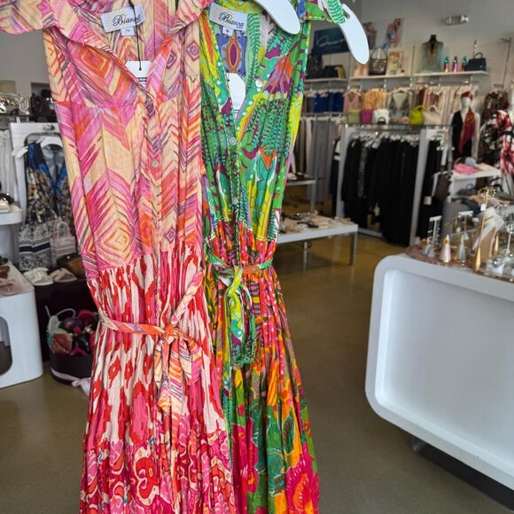 Two different Options and Styles: Pink & Green Dresses - Picture 1 of 6